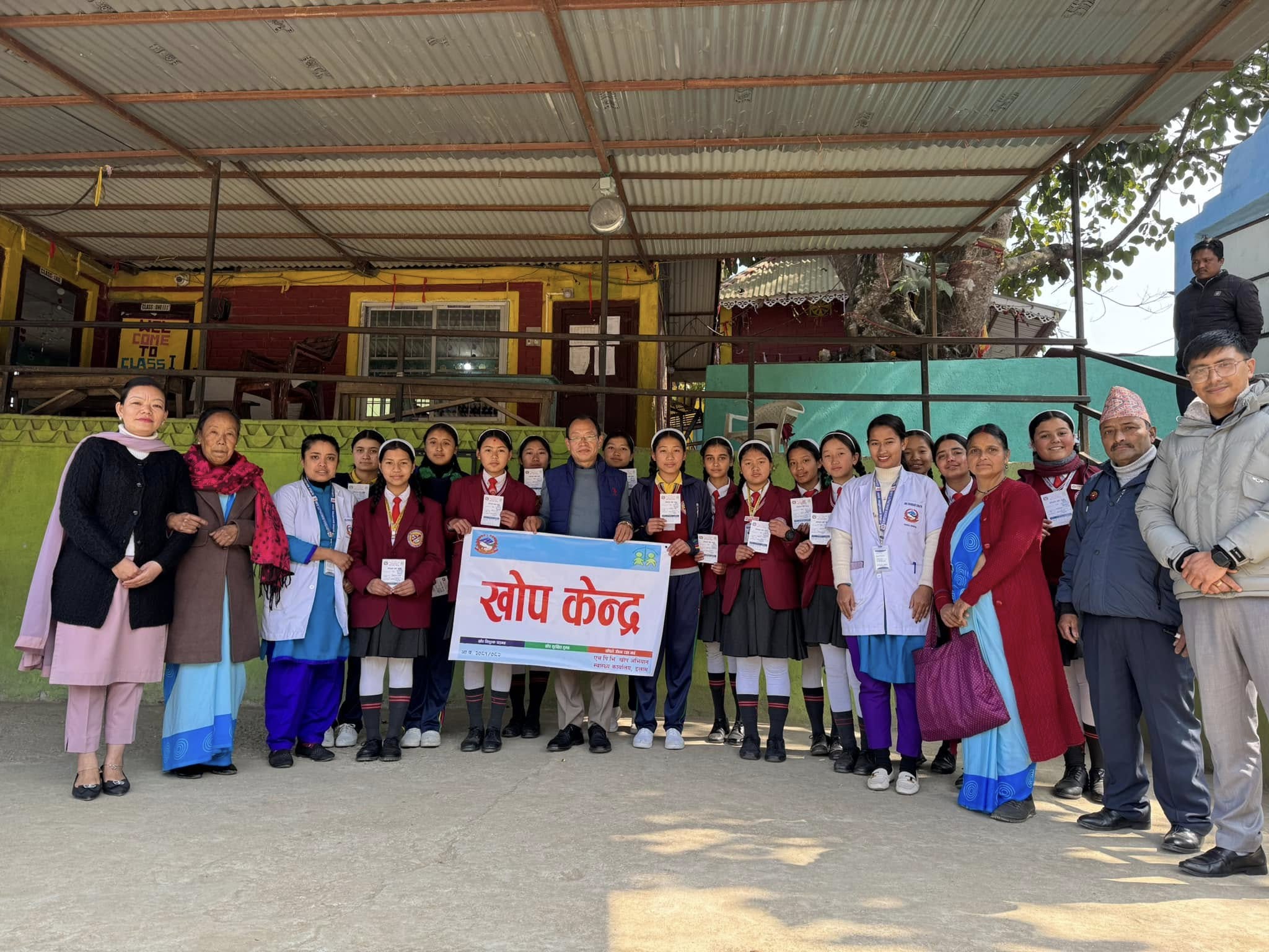 ran bahadur rai with the administered vaccinees of HPV vaccination