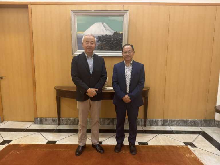 mayor of suryodaya municipality with his excellency of japan Maeda Toru