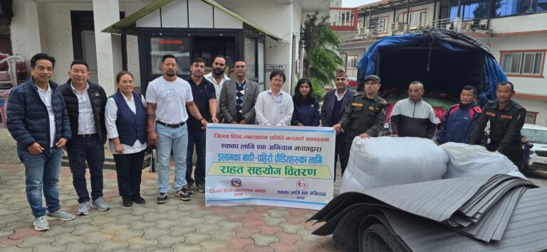 releif materials received from one to one campaign jhapa for the needy displaceds following the inessant rainfall and landslides in 18th and 19th of Ashoj